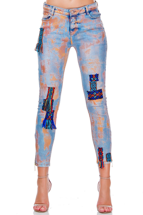 Pantalon denim degrade freeshipping - Liza Panait Online Boutique